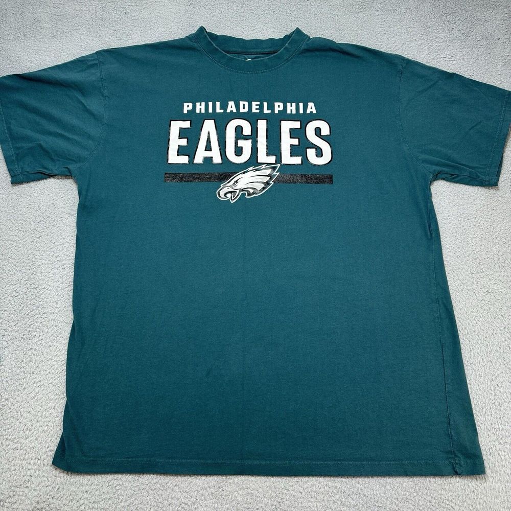 Fanatics Philadelphia Eagles Shirt Mens 3XL‎ Green Logo Graphic Short Sleeve NFL